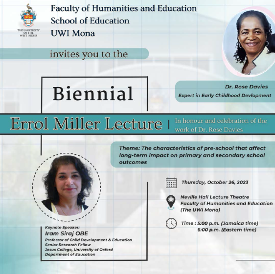 Biennial Errol Miller Lecture 