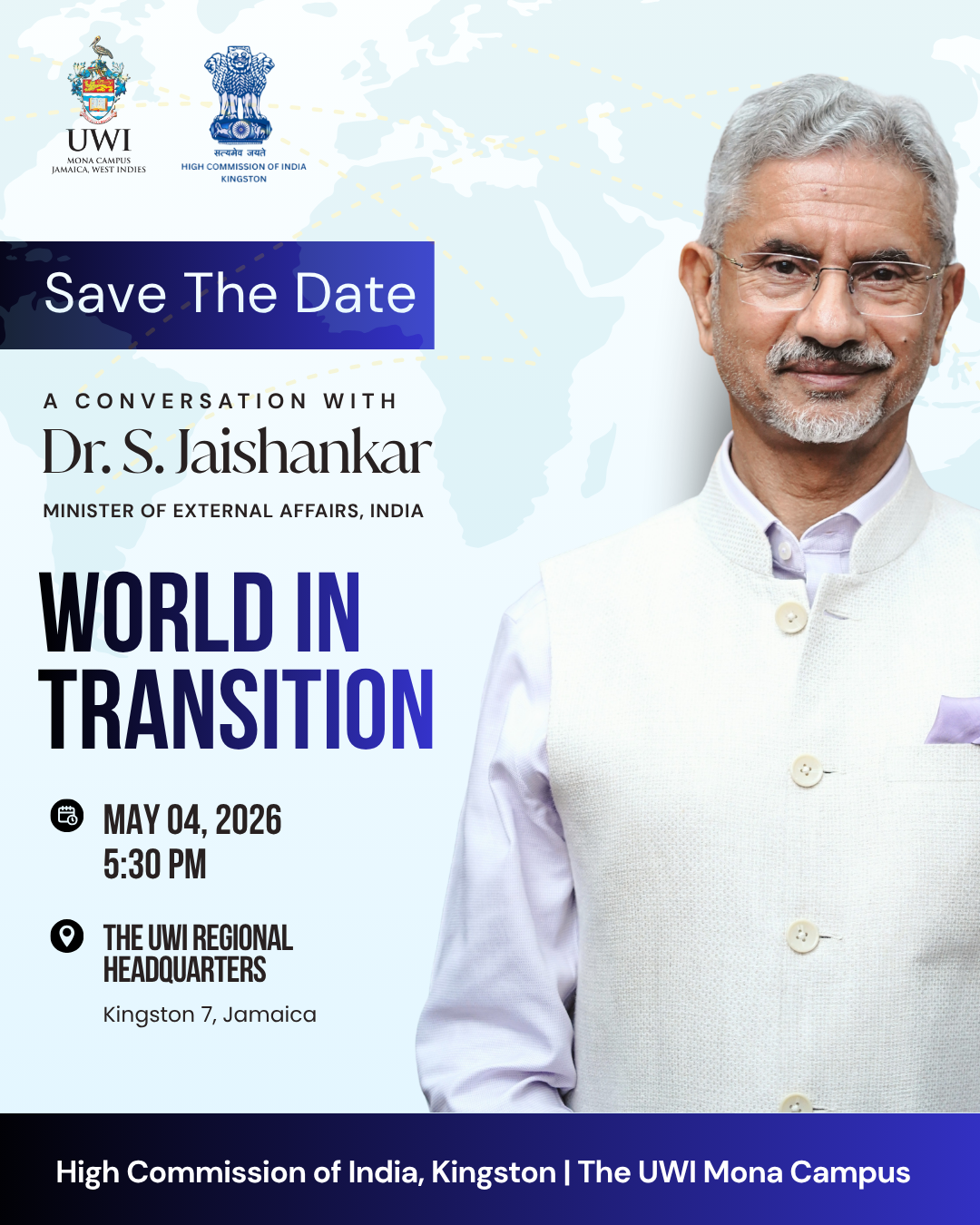 Save The Date: A Conversation with Dr. S. Jaishankar- Minister of External Affairs, India