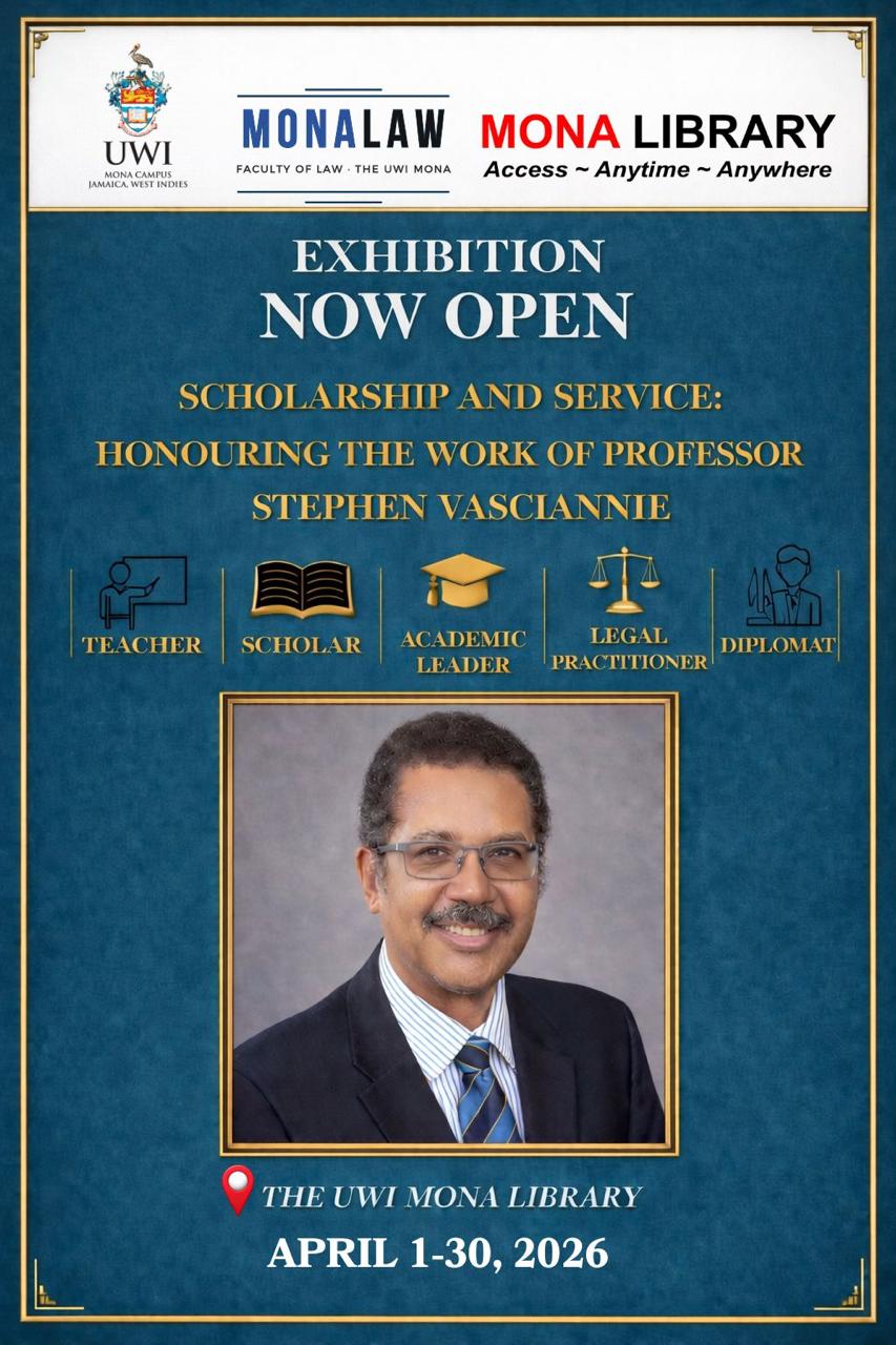 EXHIBITION OPENING - Scholarship and Service: Honouring the Work of Professor Stephen Vasciannie