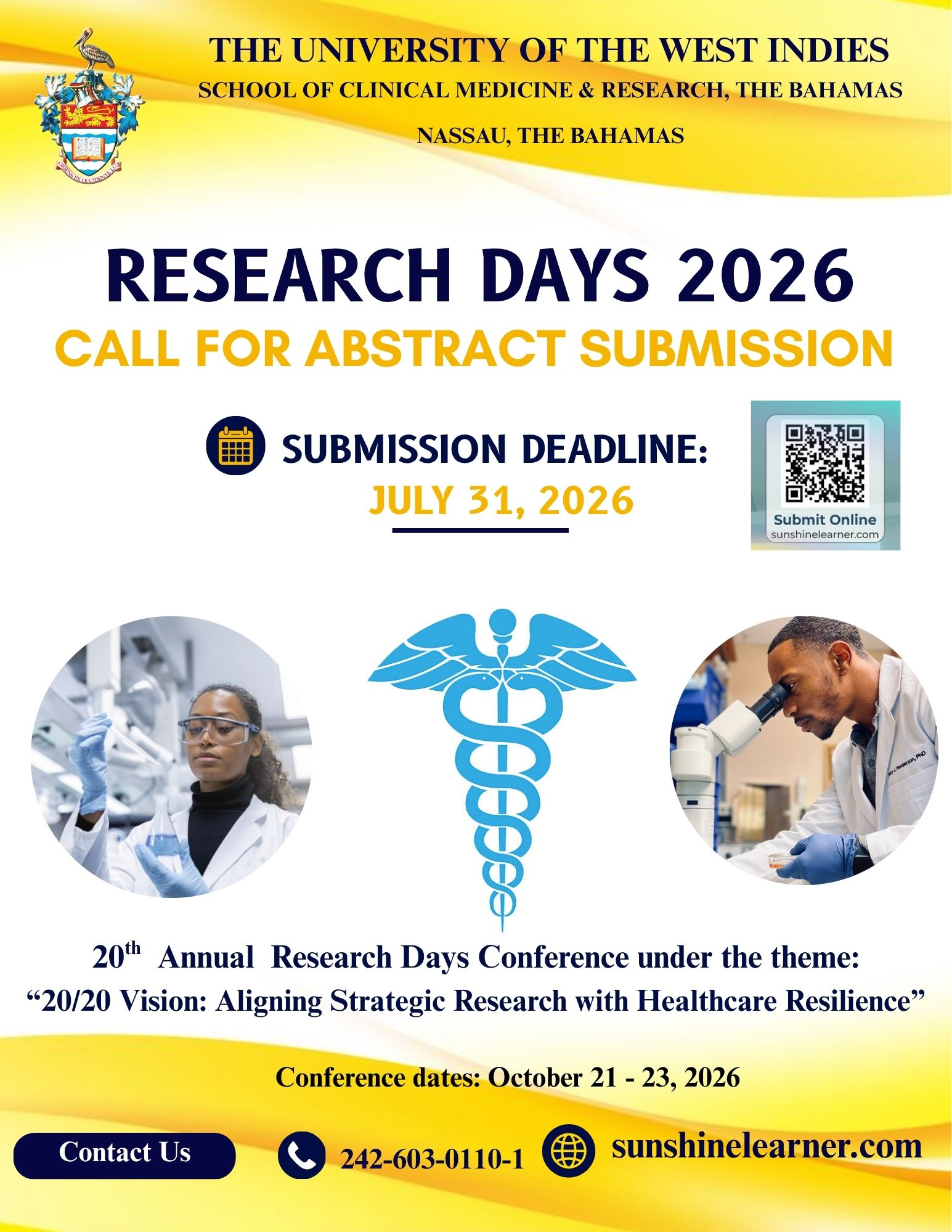 UWI SCMR Research Days 2026 - Call for Abstract Submission