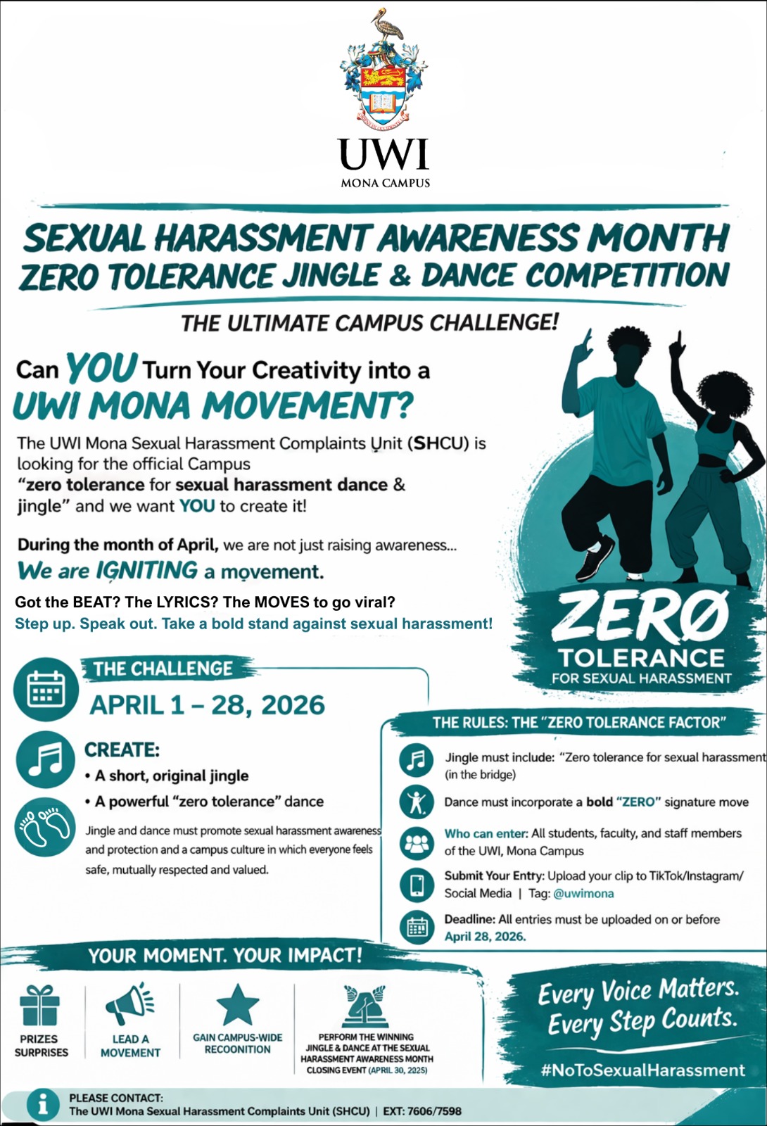Fw: Sexual Harassment Awareness Month Zero Tolerance Jingle & Dance Competition