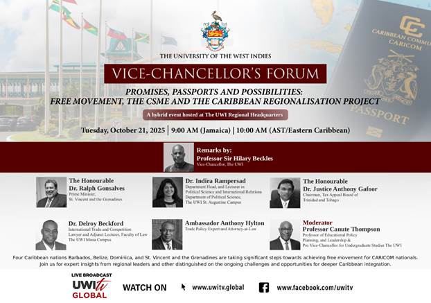 Vice-Chancellor’s Forum – Promises, Passports and Possibilities