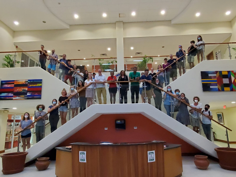The UWI Mona Campus hosts participants from the ‘One Ocean Expedition’ research vessel