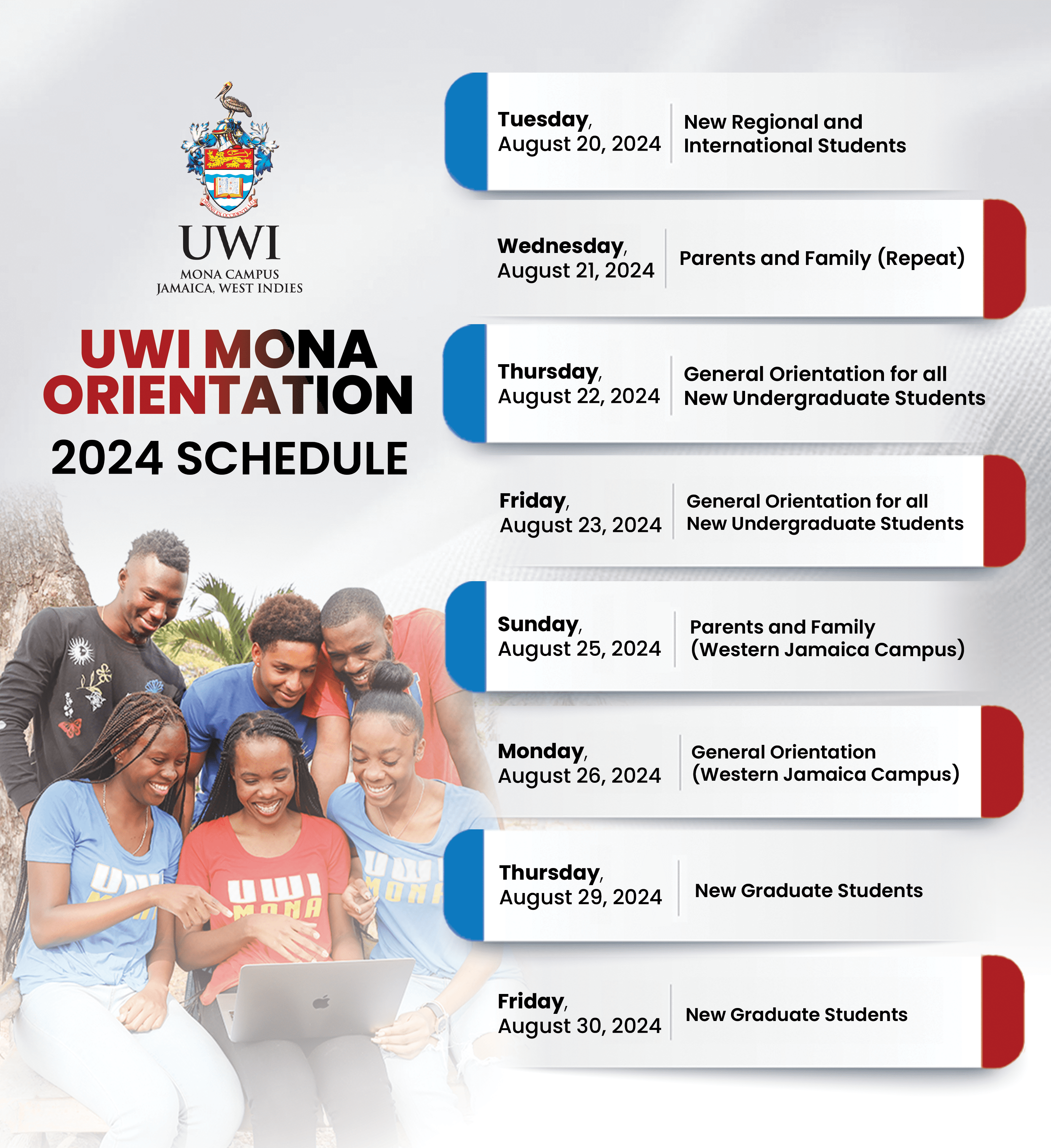 Orientation Schedules  2024